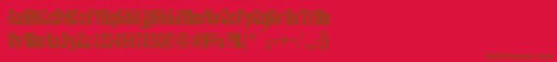 VarieteNormal Font – Brown Fonts on Red Background