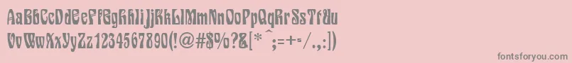 VarieteNormal Font – Gray Fonts on Pink Background