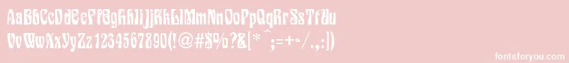 フォントVarieteNormal – ピンクの背景に白い文字