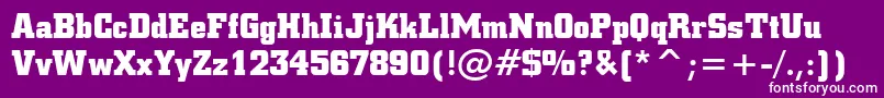 fuente SquareSlabserif711BoldBt – Fuentes Blancas Sobre Fondo Morado