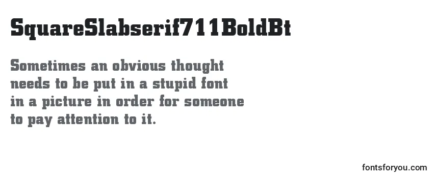 SquareSlabserif711BoldBt-fontti