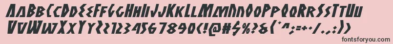 Antikytheraexpandital Font – Black Fonts on Pink Background