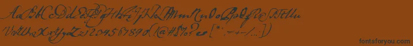 Ladanse Font – Black Fonts on Brown Background
