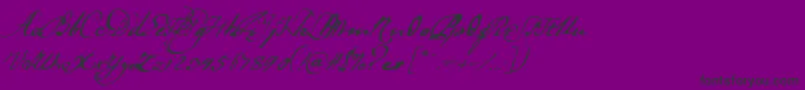 Ladanse Font – Black Fonts on Purple Background