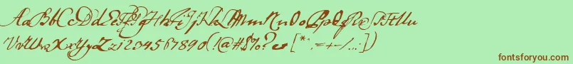 Ladanse Font – Brown Fonts on Green Background