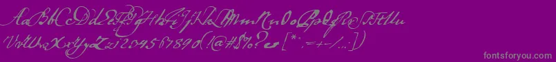 Ladanse Font – Gray Fonts on Purple Background