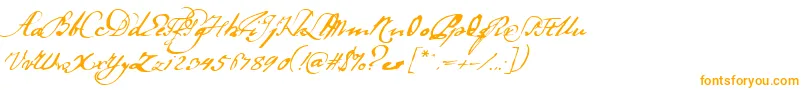 Ladanse Font – Orange Fonts on White Background