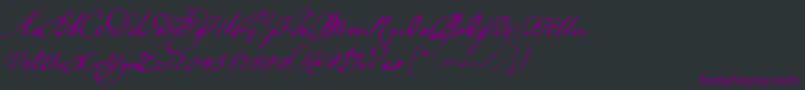 Ladanse Font – Purple Fonts on Black Background