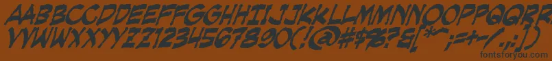 CreepingEvilBold Font – Black Fonts on Brown Background