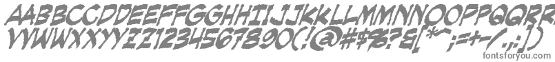 フォントCreepingEvilBold – 白い背景に灰色の文字