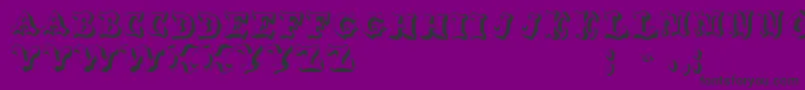 OxnardRegular Font – Black Fonts on Purple Background