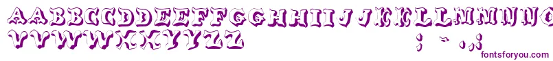 OxnardRegular Font – Purple Fonts on White Background