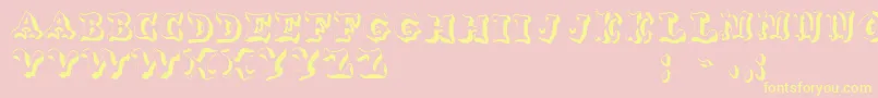 OxnardRegular Font – Yellow Fonts on Pink Background