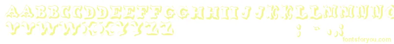 OxnardRegular Font – Yellow Fonts on White Background