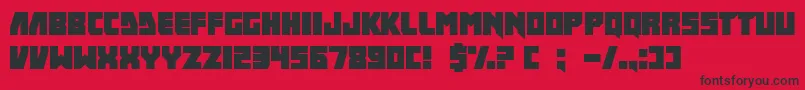 IFinkUFreeky Font – Black Fonts on Red Background