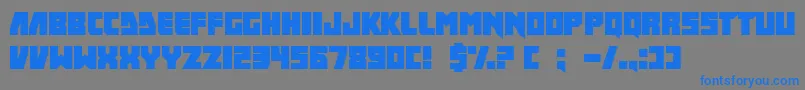 IFinkUFreeky Font – Blue Fonts on Gray Background