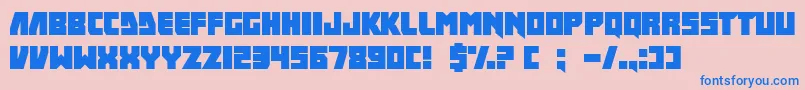 IFinkUFreeky Font – Blue Fonts on Pink Background