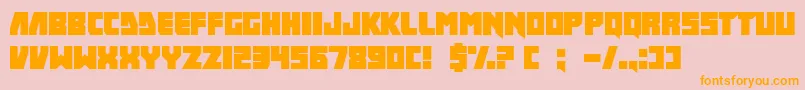 IFinkUFreeky Font – Orange Fonts on Pink Background