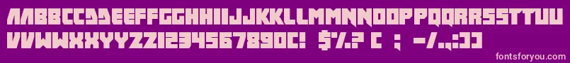 IFinkUFreeky Font – Pink Fonts on Purple Background