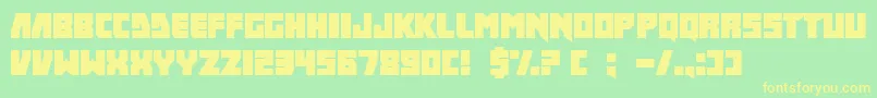 IFinkUFreeky Font – Yellow Fonts on Green Background