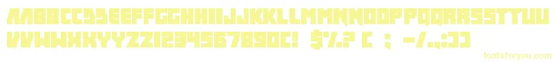 IFinkUFreeky Font – Yellow Fonts on White Background