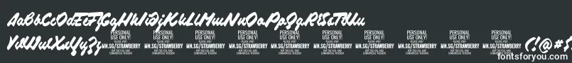 StrawberryscriptPersonalUse Font – White Fonts