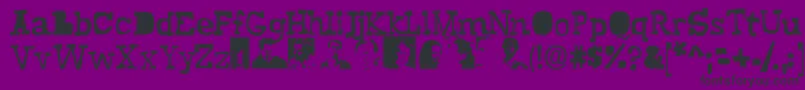 Buscemi Font – Black Fonts on Purple Background