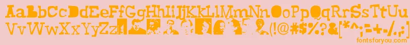 More about Buscemi Font Buscemi Font – Orange Fonts on Pink Background