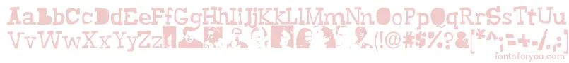 Buscemi Font – Pink Fonts on White Background