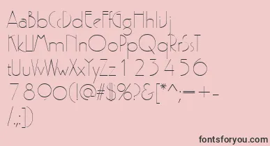 PergamonRegular font – Black Fonts On Pink Background