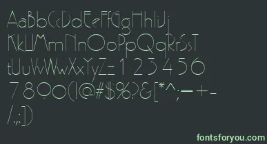 PergamonRegular font – Green Fonts On Black Background