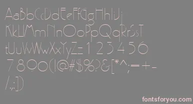 PergamonRegular font – Pink Fonts On Gray Background