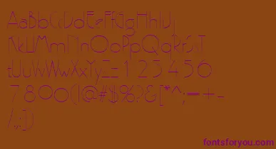 PergamonRegular font – Purple Fonts On Brown Background