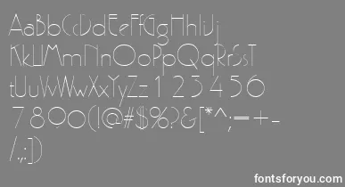 PergamonRegular font – White Fonts On Gray Background