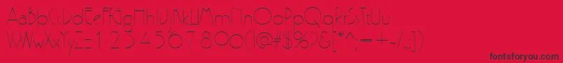 Шрифт PergamonRegular – чёрные шрифты на красном фоне