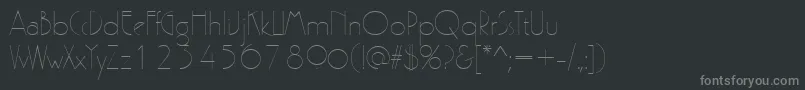 PergamonRegular Font – Gray Fonts on Black Background