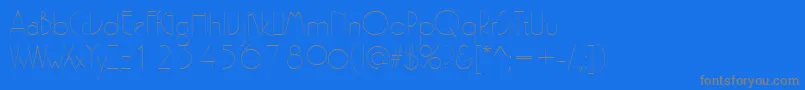 PergamonRegular Font – Gray Fonts on Blue Background