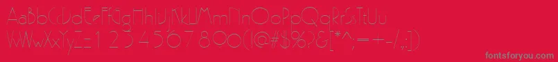 PergamonRegular Font – Gray Fonts on Red Background