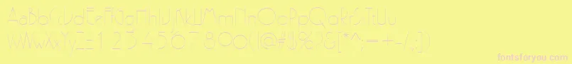 PergamonRegular Font – Pink Fonts on Yellow Background