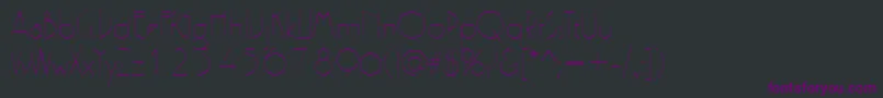 PergamonRegular Font – Purple Fonts on Black Background