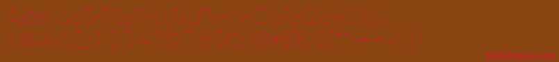 PergamonRegular Font – Red Fonts on Brown Background