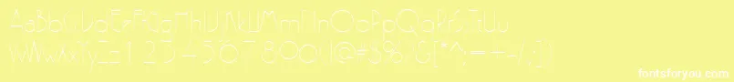 PergamonRegular Font – White Fonts on Yellow Background