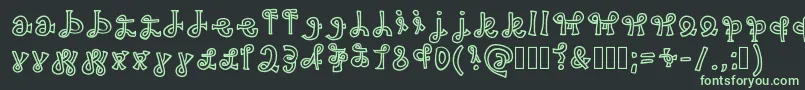Snakeway Font – Green Fonts on Black Background