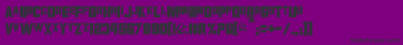 Volkoff Font – Black Fonts on Purple Background