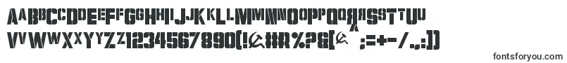 Шрифт Volkoff – трафаретные шрифты