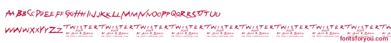 Police TwisterFont – polices rouges