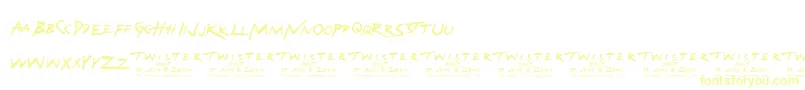 Police TwisterFont – polices jaunes