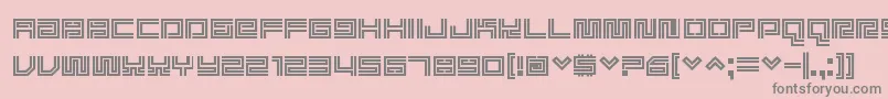 Supreme ffy Font – Gray Fonts on Pink Background