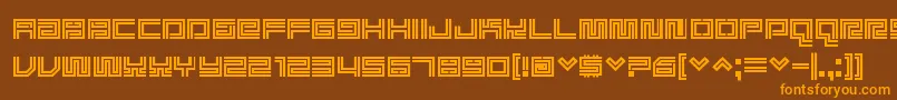 Supreme ffy Font – Orange Fonts on Brown Background