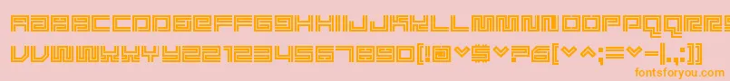 Supreme ffy Font – Orange Fonts on Pink Background